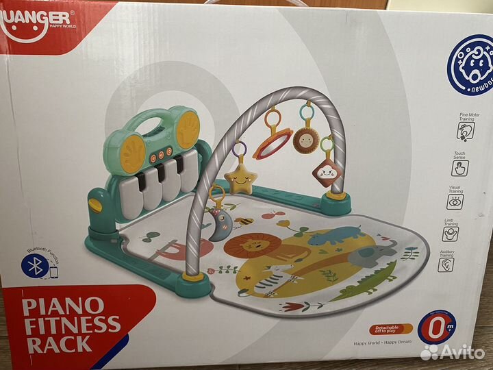 Развивающий коврик с пианино новый