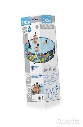 Каркасный бассейн Steel Pro 305х66см + набор