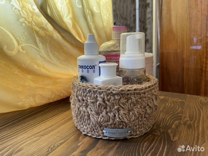 Джутовая корзина