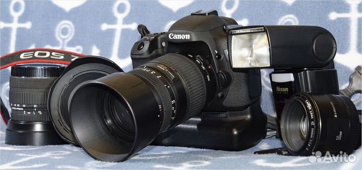 Canon 7D+объективы и вспышка
