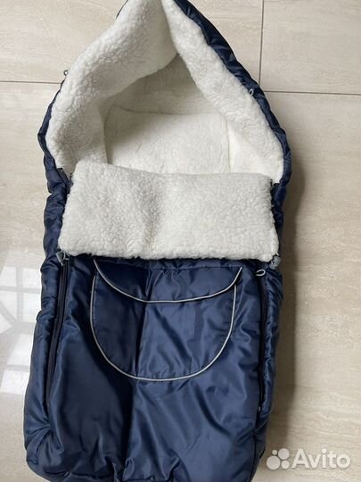 Меховой Конверт в коляску овчина