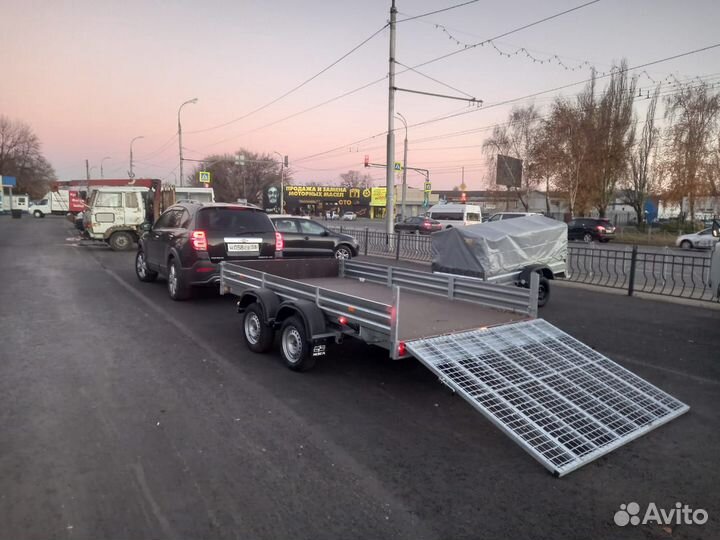 Прицеп мзса 817736 с бортом-аппарелью