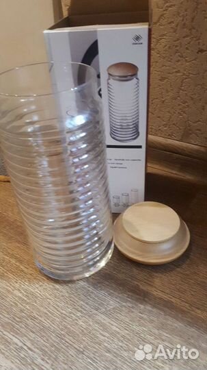 Банка для сыпучих стекло 1.55 л. 6 шт