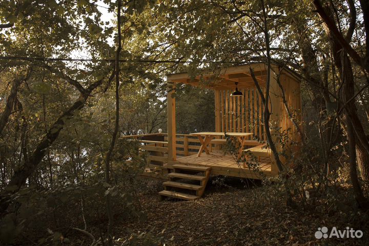 Аренда беседки на озере