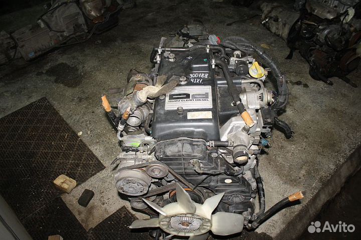 Двигатель в сборе isuzu 4JX1, 3300 куб.см Контрактная