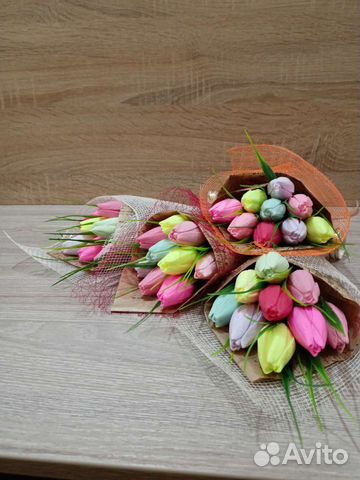 Тюльпаны из мыла ручной работы