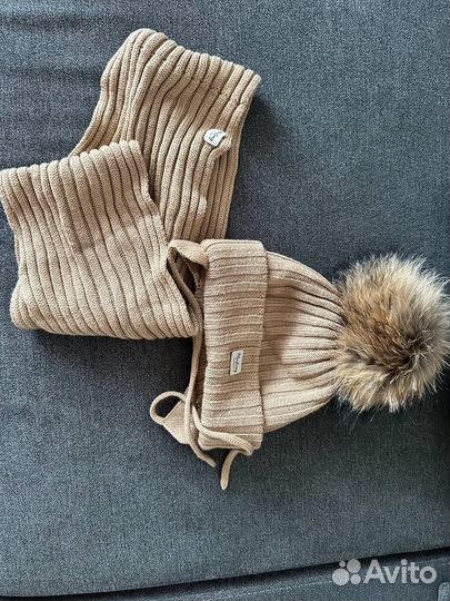 Комплект шапка и шарф детский