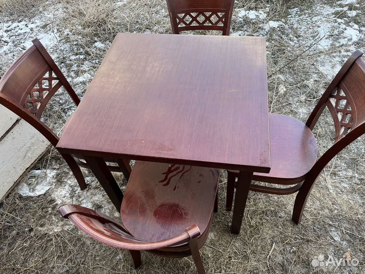 Кухонный стол и стулья комплект бу
