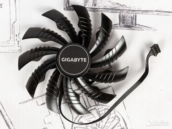 Вентилятор для видеокарты Gigabyte Eagle 95мм