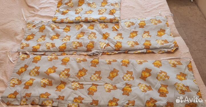 Бортики и балдахин в кроватку