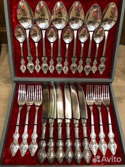 Набор столовых приборов мельхиор СССР