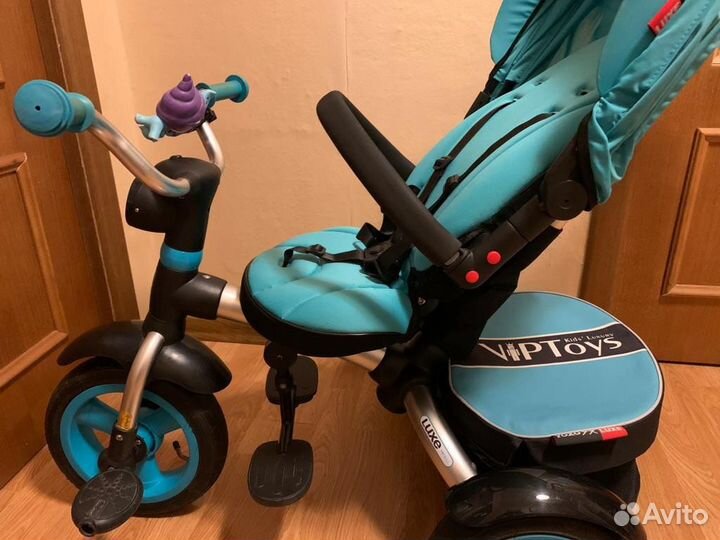 Велосипед-Коляска Vip Toys luxe blue