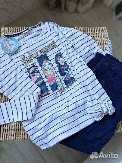 Лонгслив для девочки 140 новый