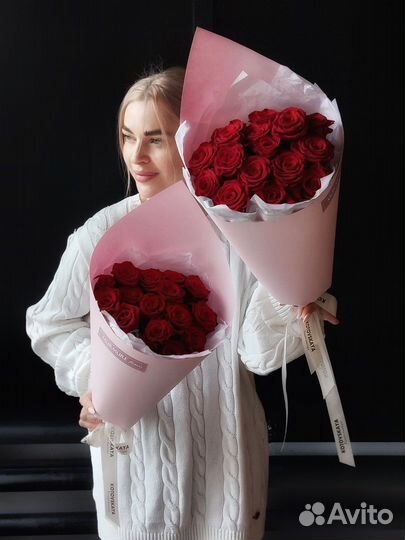 Розы цветы букеты оптом