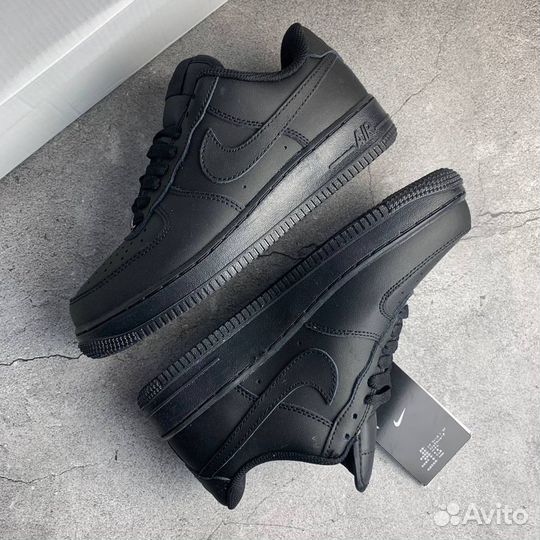 Кроссовки Nike Air Force 1 Black (36-45)