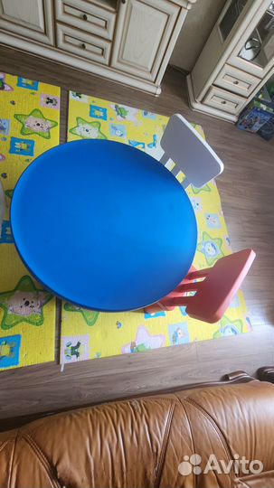 Детский стол и 2 стула бу IKEA