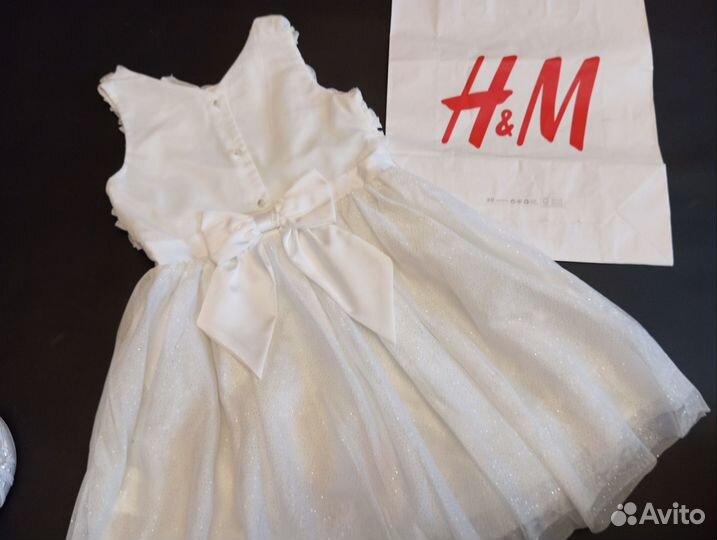 Платье праздничное hm новое 122 для девочки