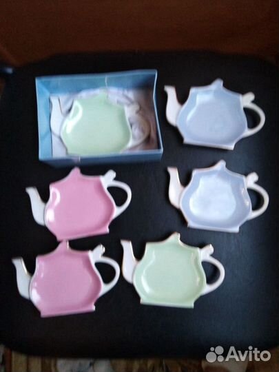 Набор из 6- ти розеток под чайный пакетик