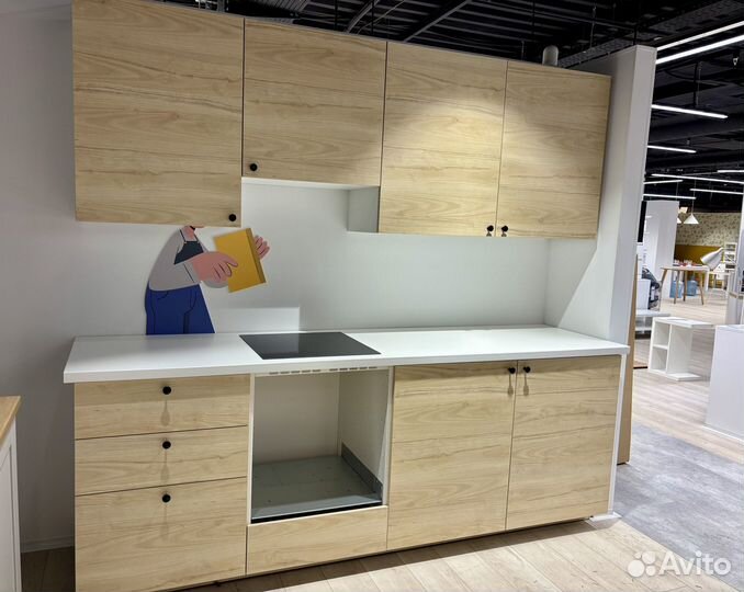 Metod IKEA кухня ясень 240x60x228 см