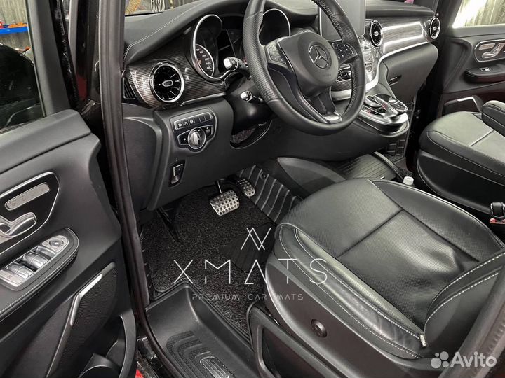 3D коврики из экокожи в Mercedes-Benz V-class W447