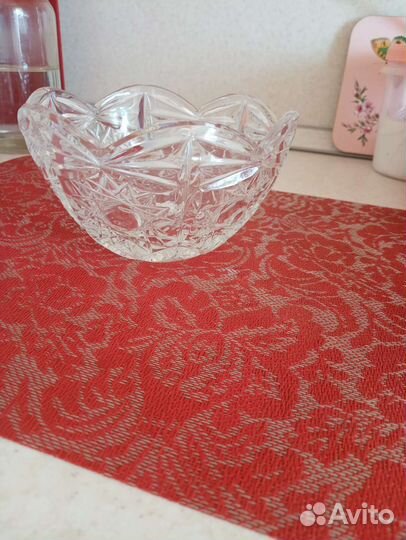 Салатник хрустальный