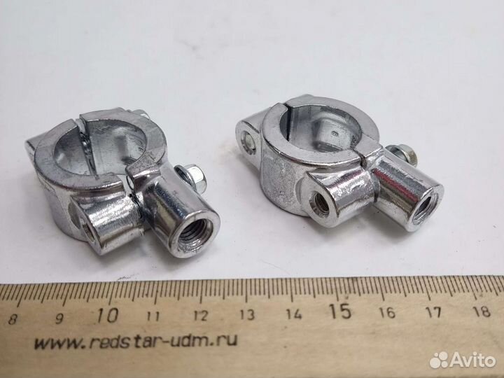 Кронштейны крепления зеркал М8 Хром (пара)