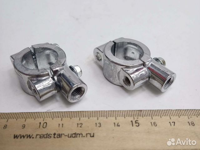 Кронштейны крепления зеркал М8 Хром (пара)