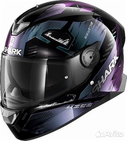 Шлем shark skwal 2 venger Black/Purple