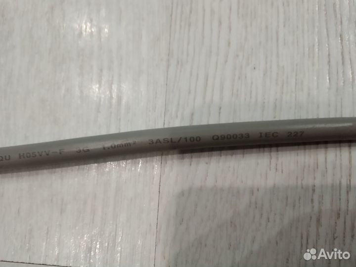 Кабель питания i-sheng vde kema-keur h05vv-f 3g 1m