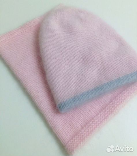 Новая шапка и снуд из пуха норки