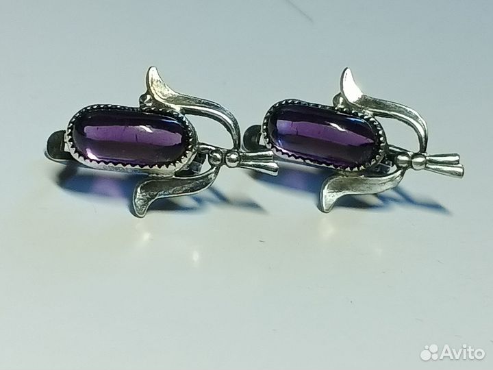 Серьги винтажные, СССР