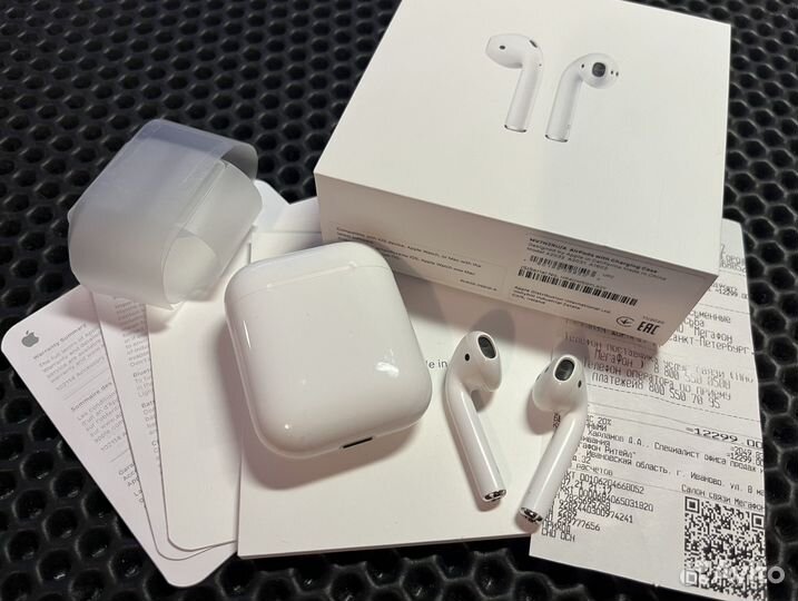 Наушники Airpods 2 оригинал/250+отзывов