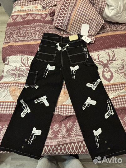 Джинсы женские широкие