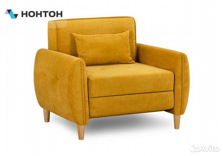 Кресло еврокнижка Анита желтое