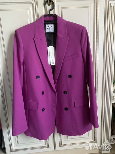 Пиджак оверсайз zara s новый