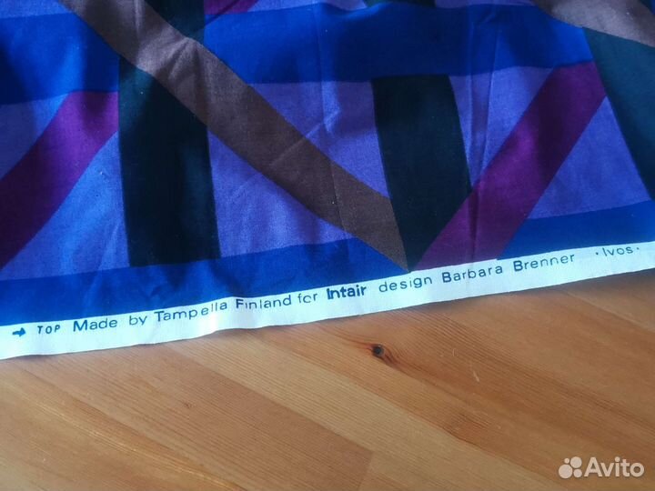 Ткань текстиль 1970г. design barbara brenner