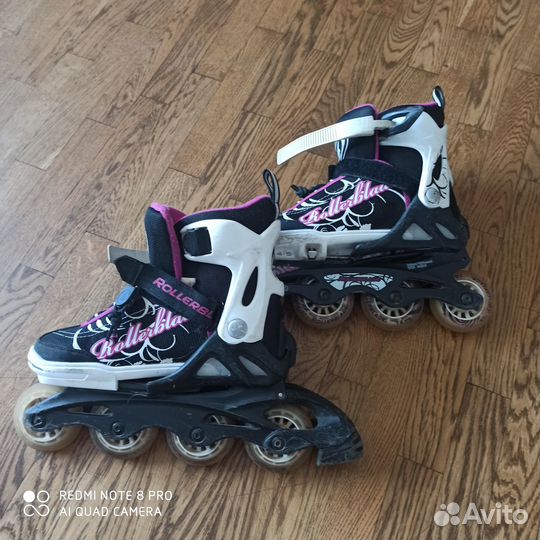Ролики Rollerblade для девочки раздвижные