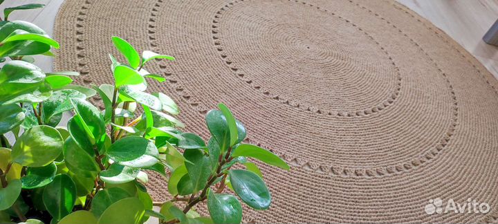Большой ковер из джута ручной работы(бронь)