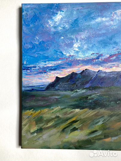 Картина пейзаж Крыма акрил