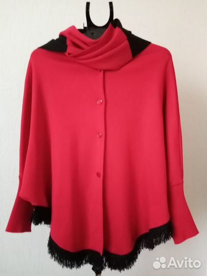 Пальто пончо