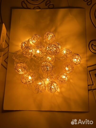 Гирлянда железный контур