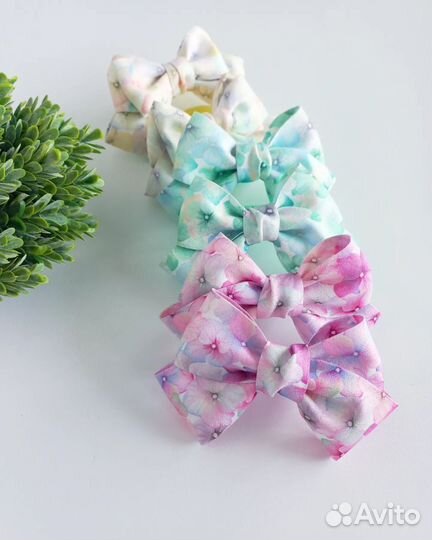 Бантики для волос ручной работы