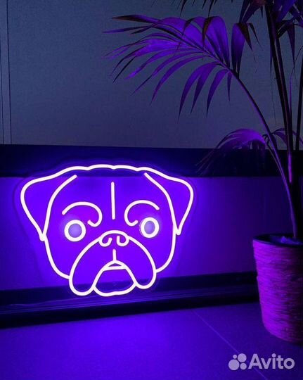 Неоновая вывеска. Дизайн бесплатно