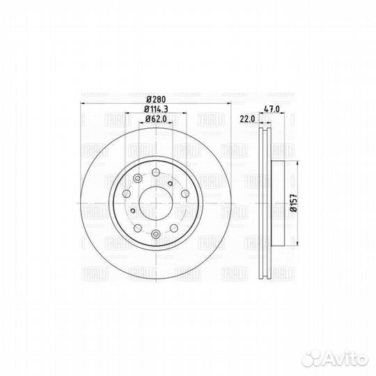 Диск тормозной suzuki SX4 06- передний