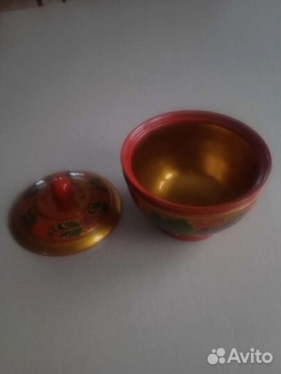 Сахарница Хохлома. СССР