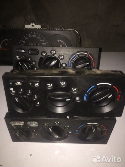 Блок управления печкой Деу Нексия