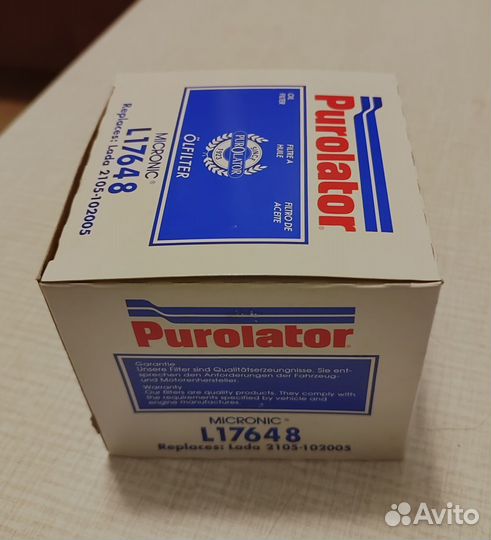 Фильтр масляный Purolator L17648