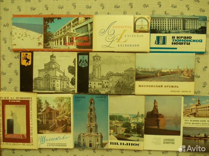 Наборы открыток 60х - 80х годов