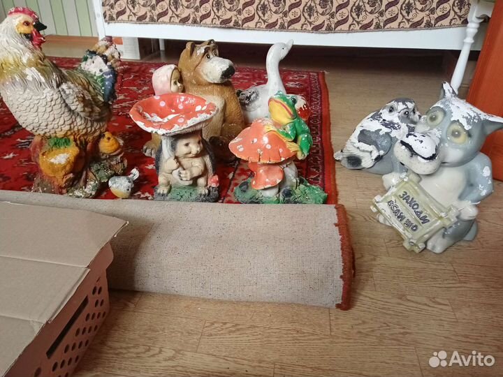 Реставрация садовых фигур из гипса