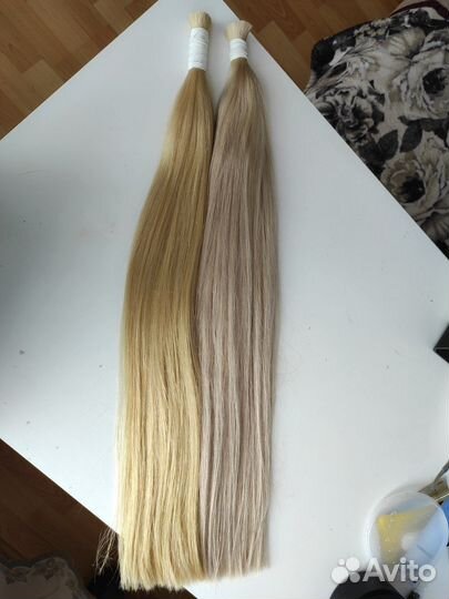 Волосы для наращивания 60 см блонд